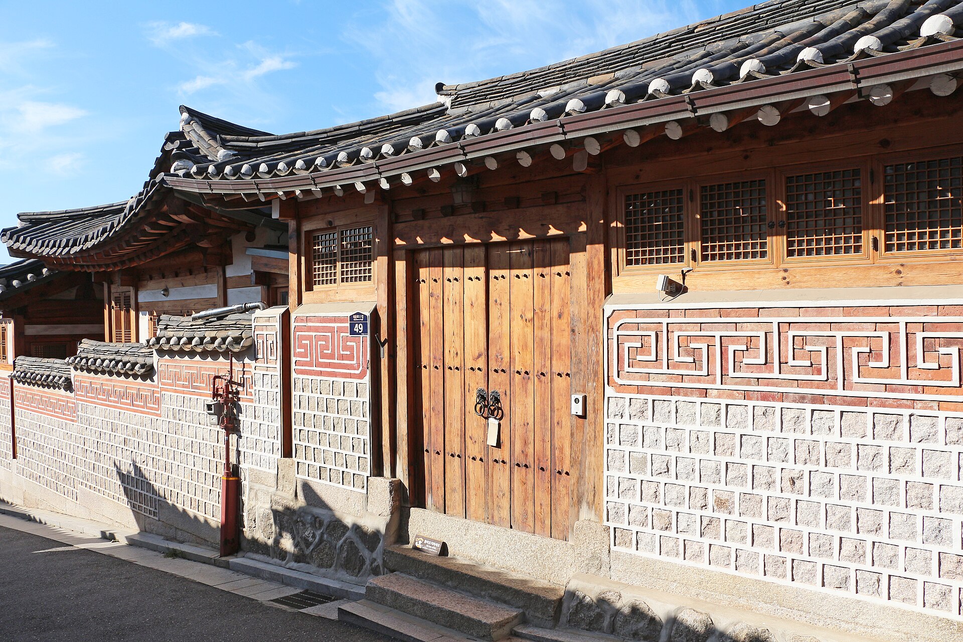 Bukchon Hanok Village street in Seoul, independent destination photograph